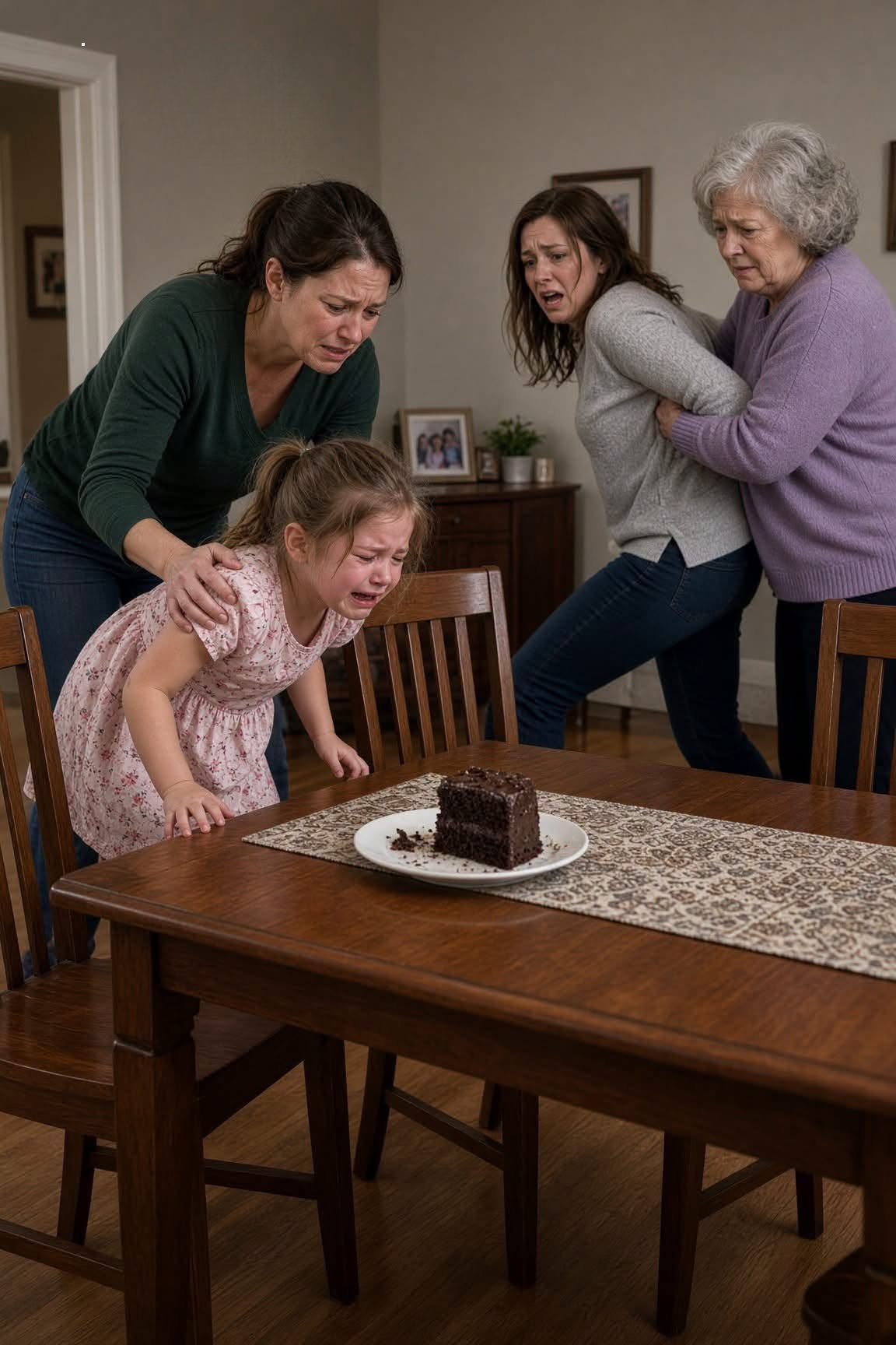 Mother Supports Daughter Following Injury to Grandchild Due to Cake